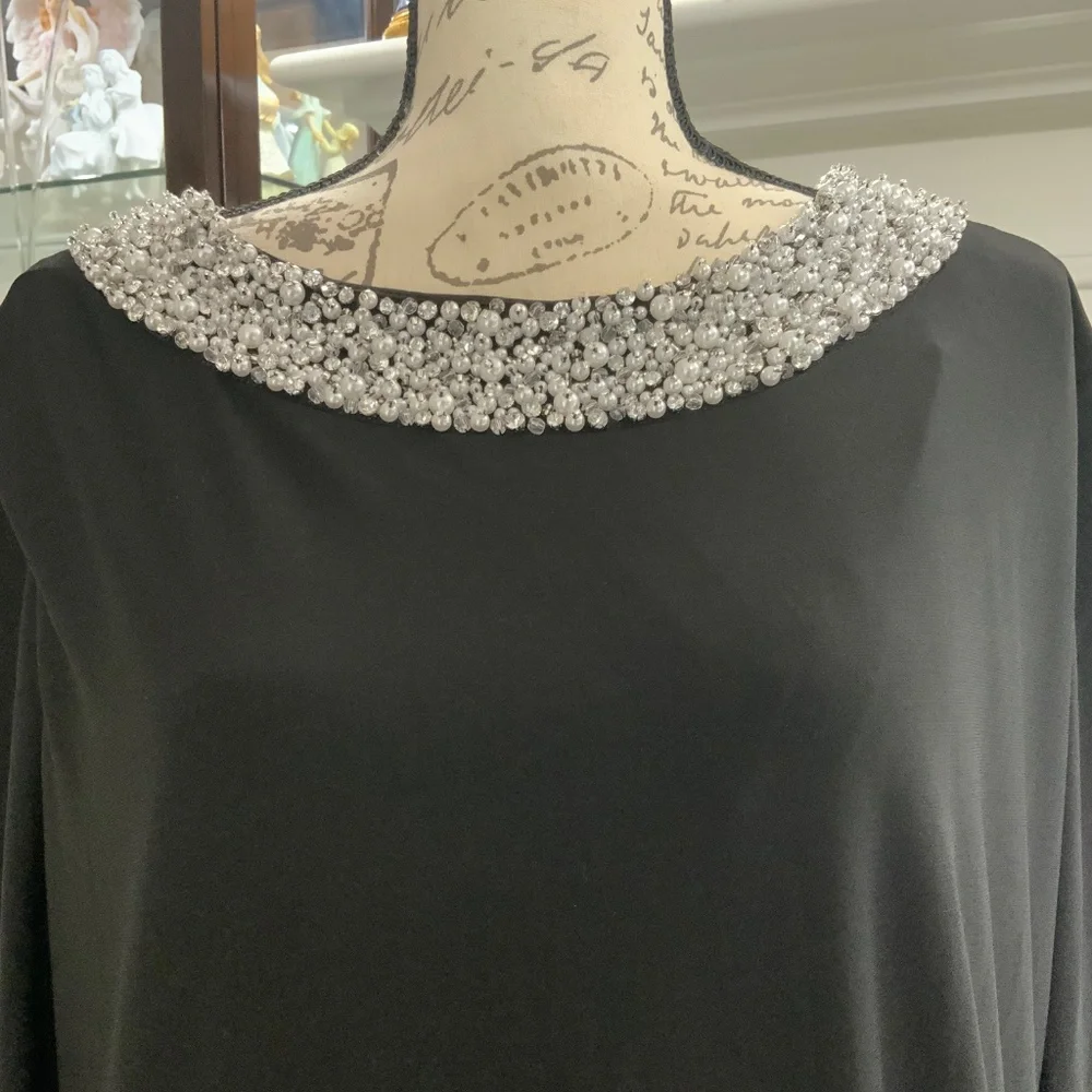 Mac Duggal black dress NWT - Picture 3 of 9